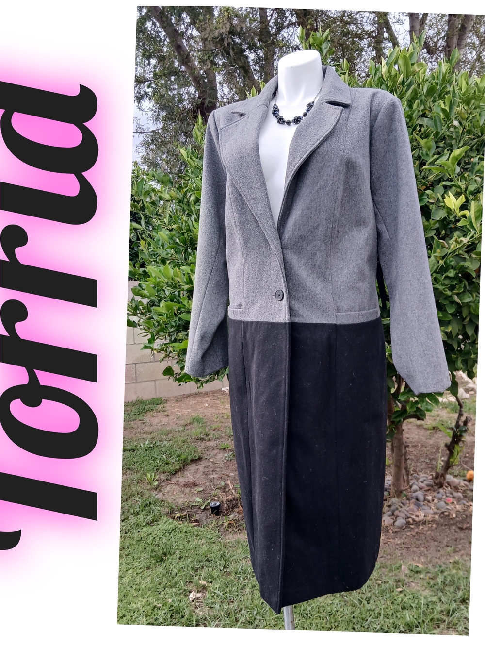 Torrid Grey Blazer with Magenta Top